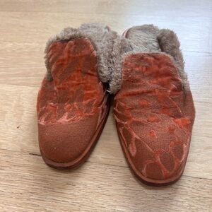 Free People Butterfly Fur Mules